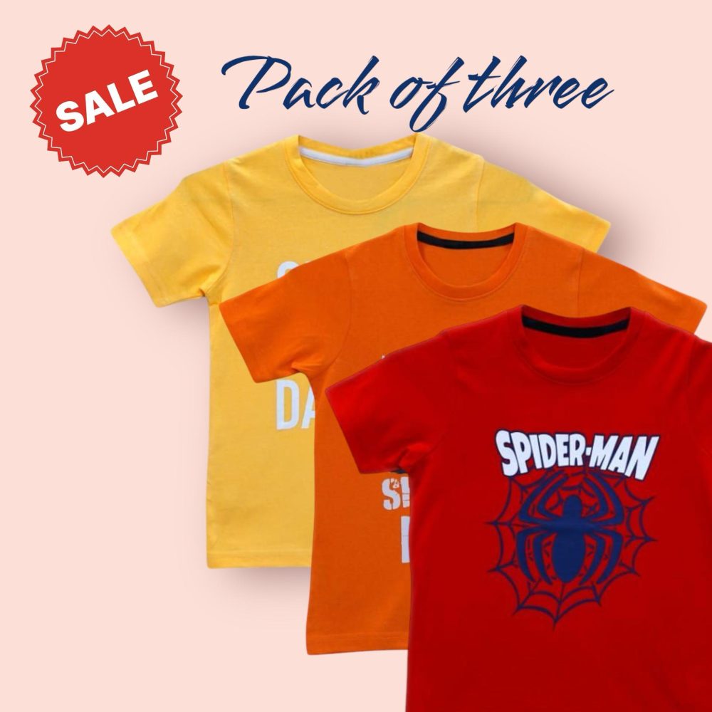 Pack of Three: Marvel Kids’ T-Shirts