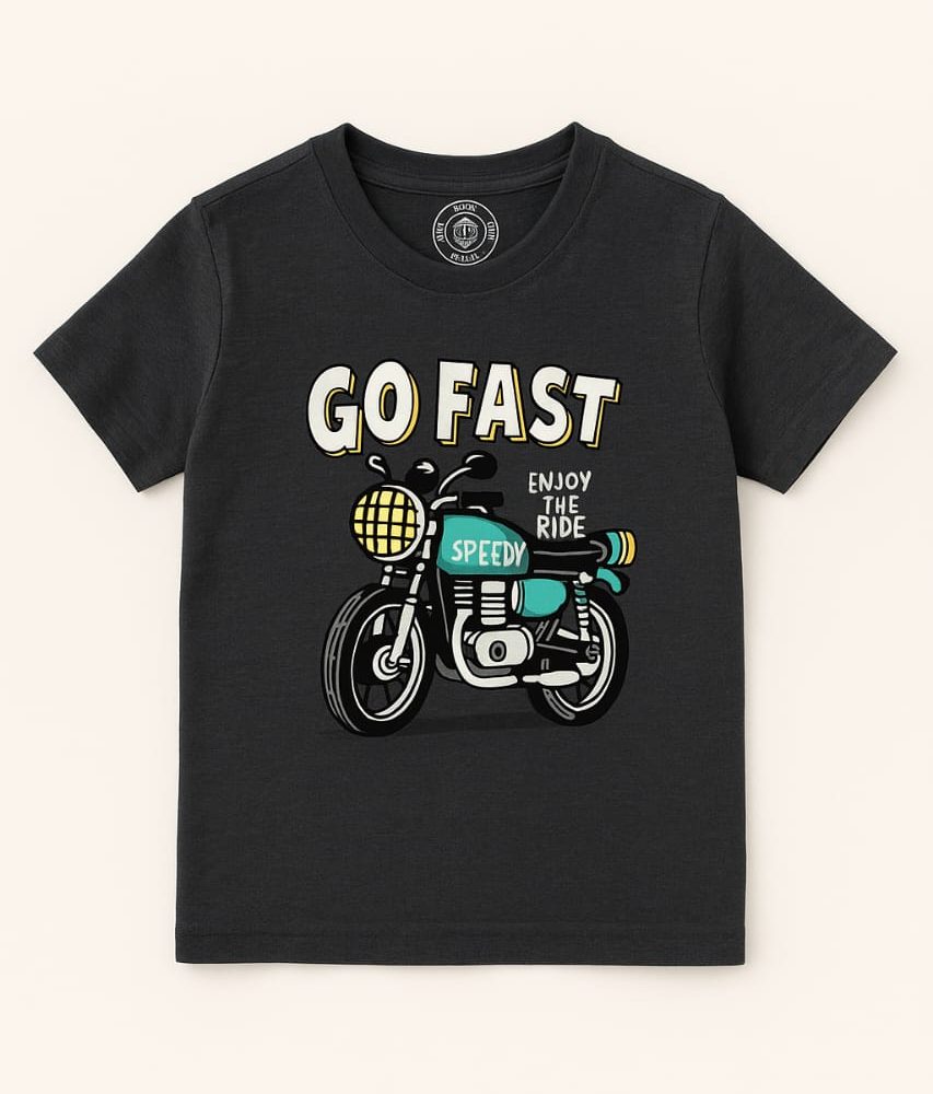 Go Fast Speedy Motorcycle Kids T-Shirt